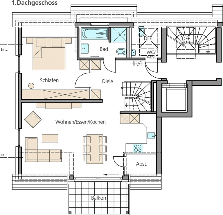 Bechstein_BV-Tamm-Schillerstrasse_MFH_Grundriss_W05-1DG